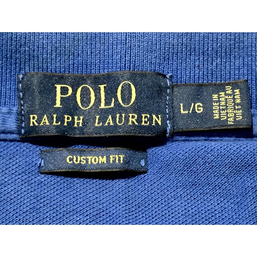 Polo Ralph Lauren Tie Dye Polo Shirt Custom Fit Pony Cotton Men's Large